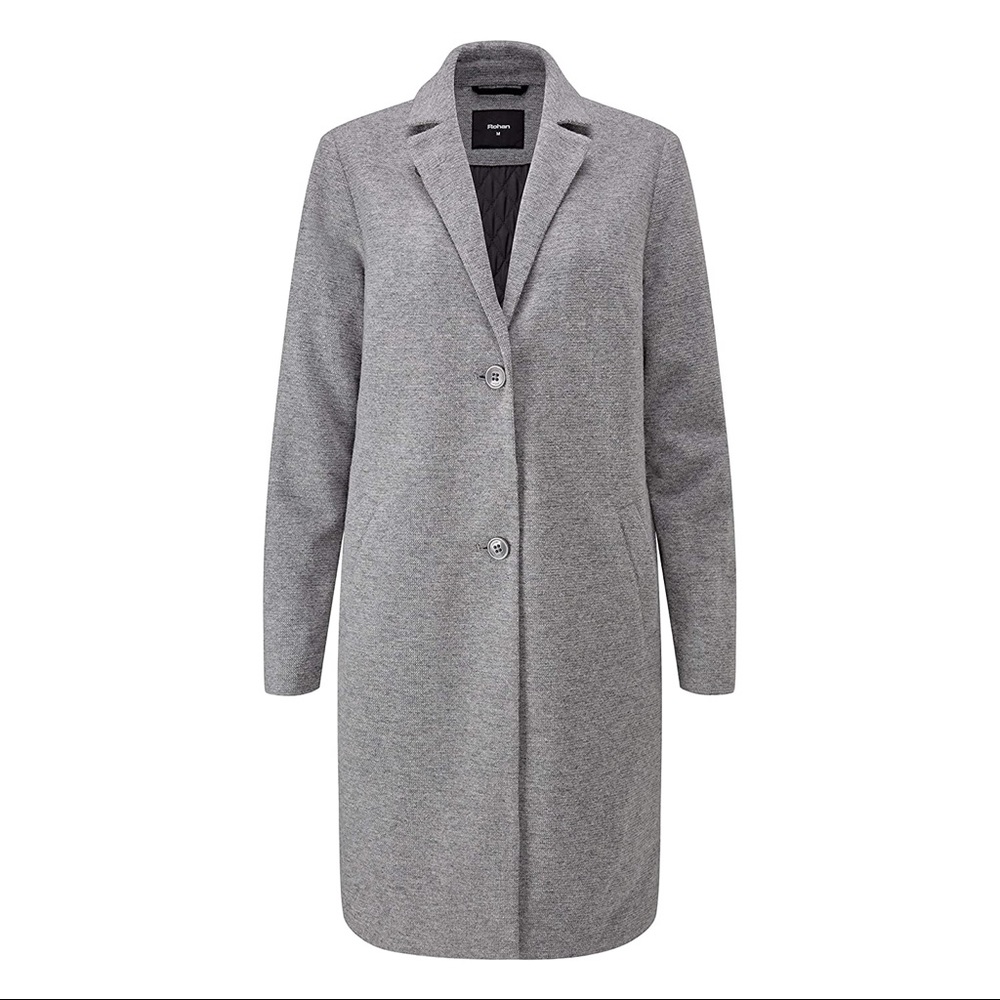 Women’s Rohan UK Gray Hi-Tech Wool Mid Length Coat 4